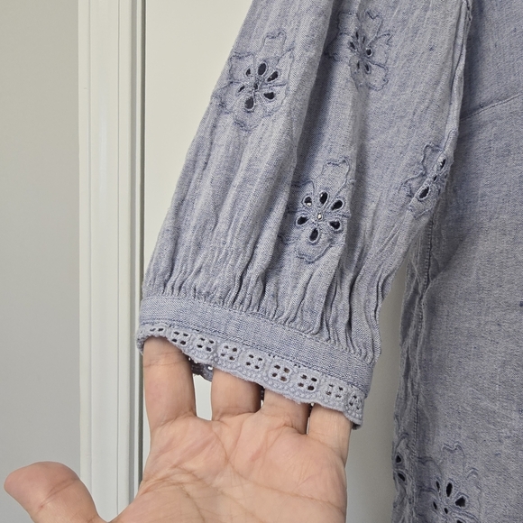 Tommy Bahama St Lucia Linen Blend Dress Cover Up Size Small Coastal Beach Resort - Picture 6 of 8